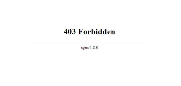 403 Forbidden错误的原因