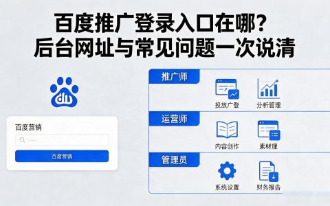 百度推广登录入口在哪？后台网址与常见问题一次说清