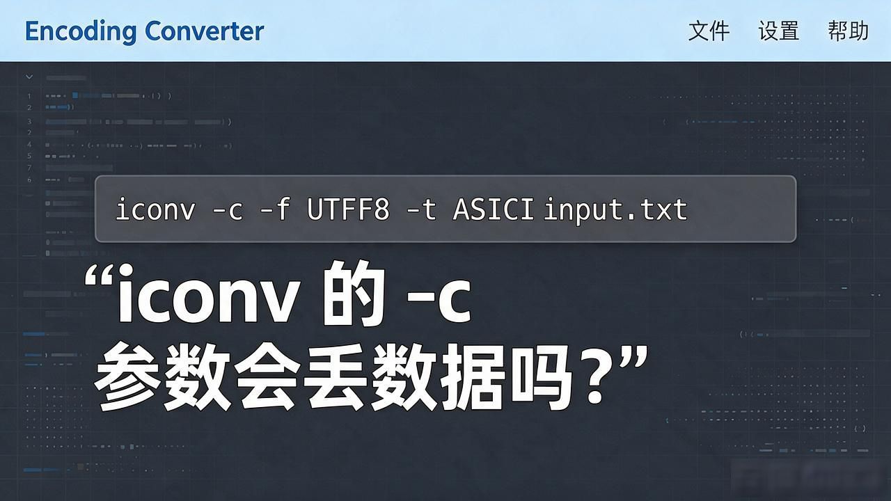 字符编码转换工具怎么选和用，附常见坑和参数对照 配图3