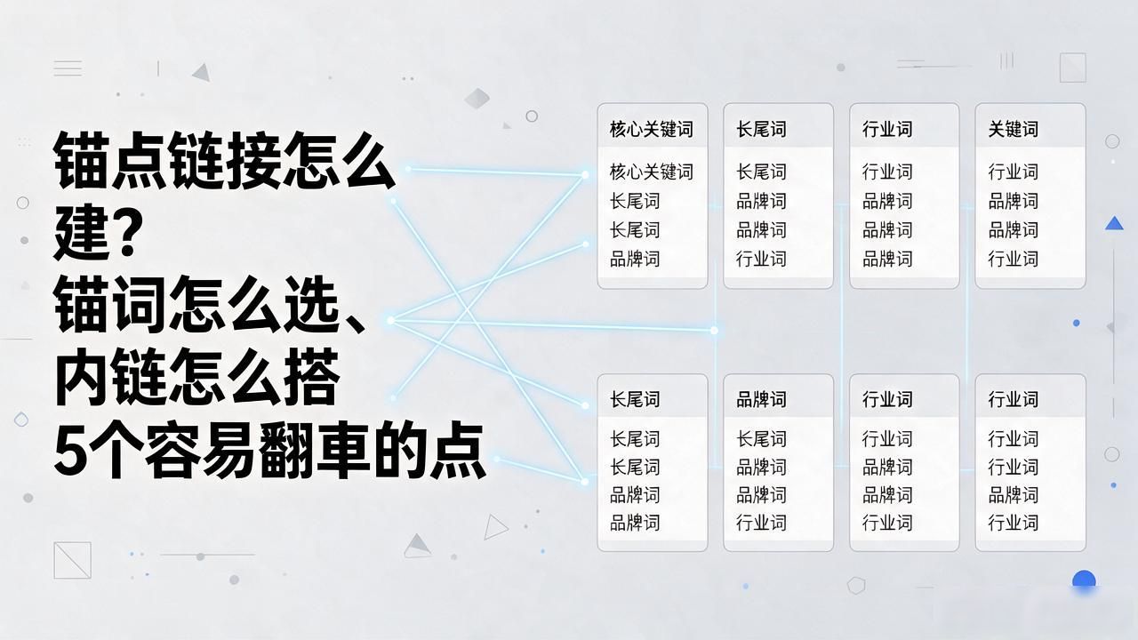 锚点链接怎么建？锚词怎么选、内链怎么搭、5个容易翻车的点 配图2