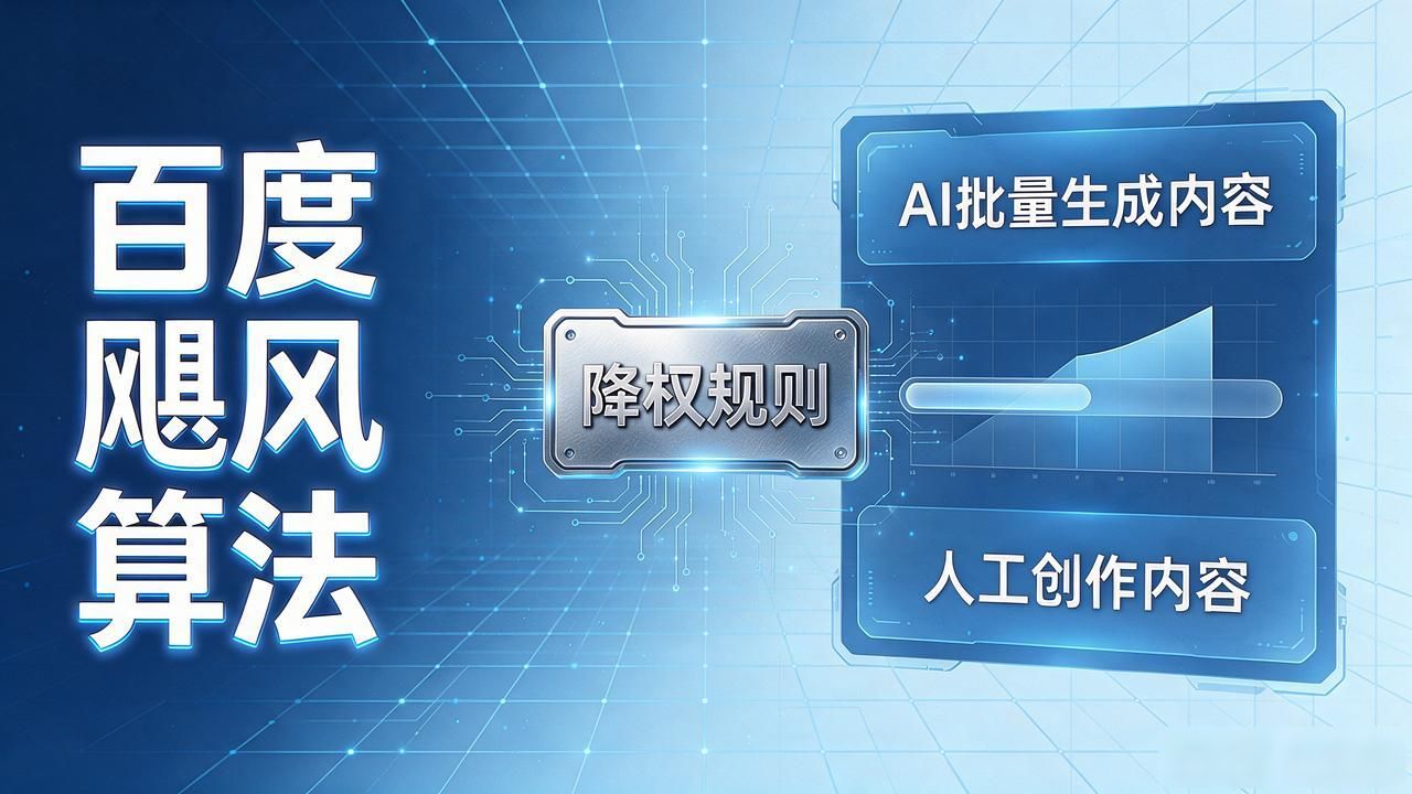 百度飓风算法：AI批量内容降权规则与网站应对方法 配图2