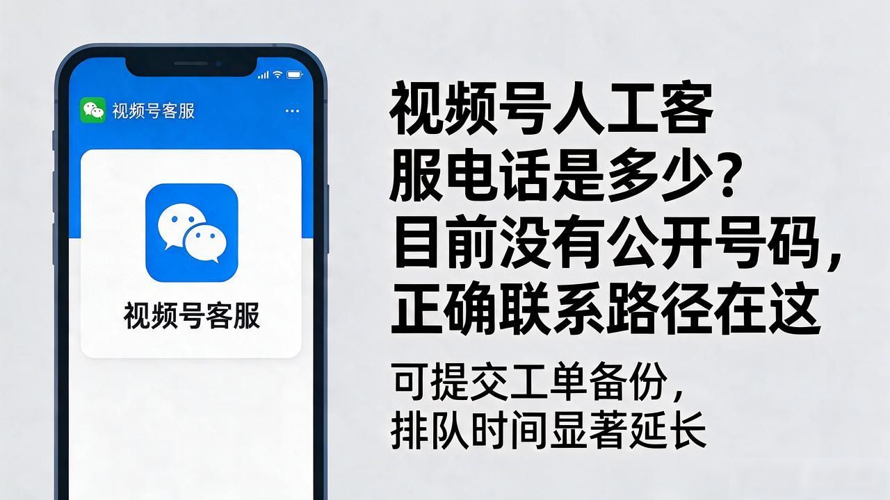 视频号人工客服电话是多少？目前没有公开号码，正确联系路径在这 配图2