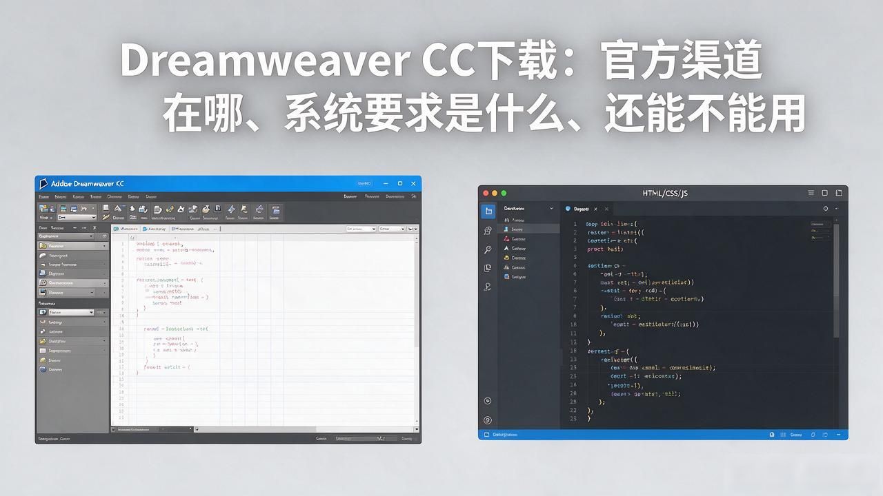 Dreamweaver CC下载：官方渠道在哪、系统要求是什么、还能不能用 配图2