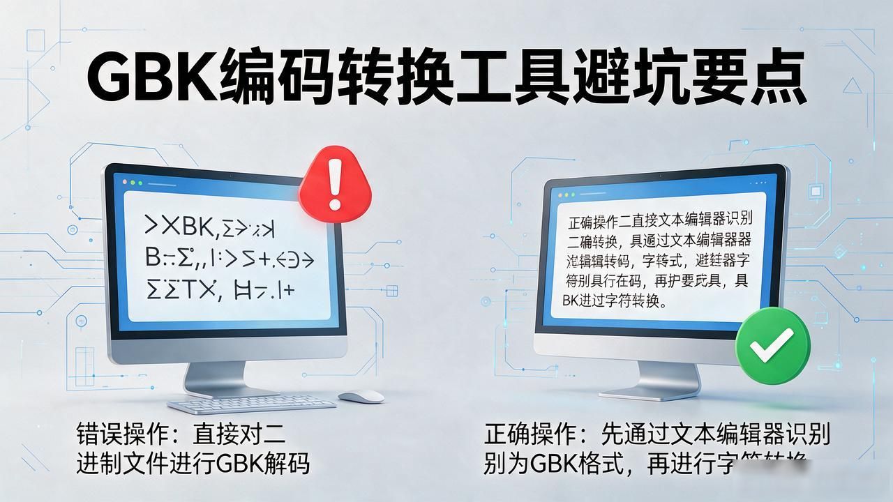GBK编码转换工具推荐：常用5款对比、操作步骤与避坑要点 配图2